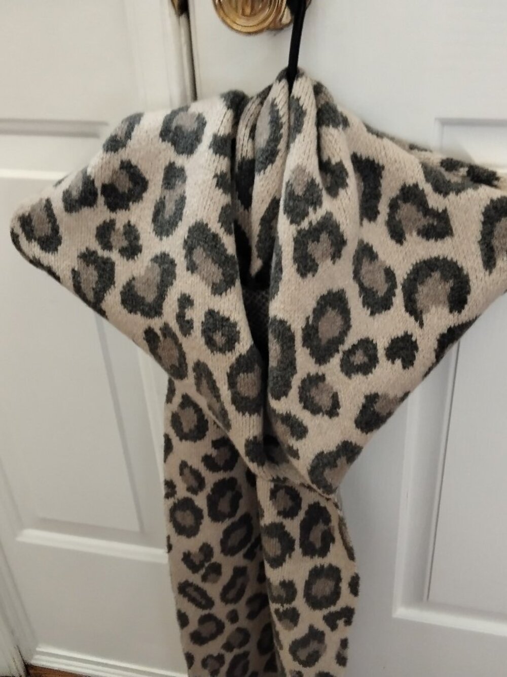 Cashmere leopard print scarf by Rachel Zoe.